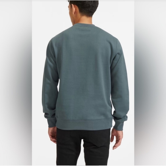 Everlane Uniform French Terry Pullover Sweatshirt sz M forest green - Picture 10 of 10